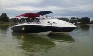  boating again lake conway morning